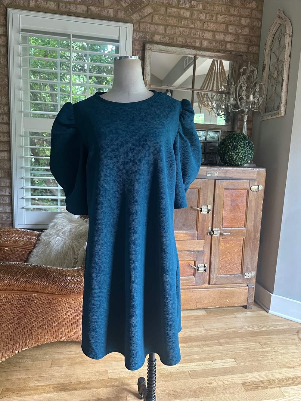 CITY CHIC IMPULSE VIBES TEAL DRESS 14 NEW STRETCH